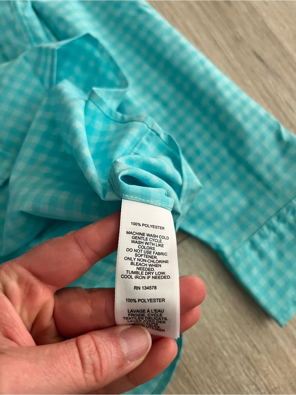 NWT Vineyard Vines Men’s Performance Slim Fit Cooper Shirt Medium Turquoise XL - Picture 5 of 7